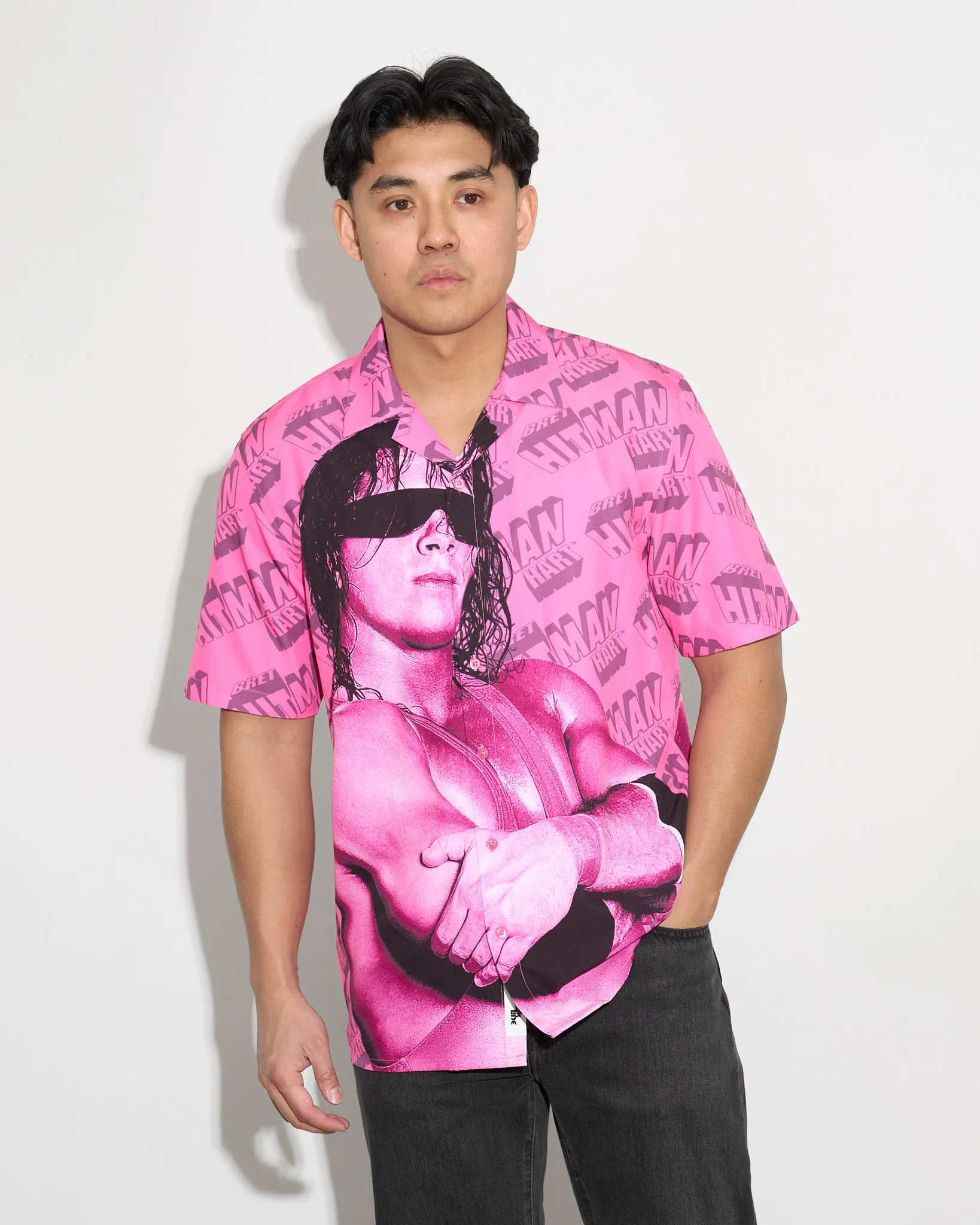 Bret Hitman Hart Magazine Button Up Shirt sold by 500 Level product image thumbnail 4