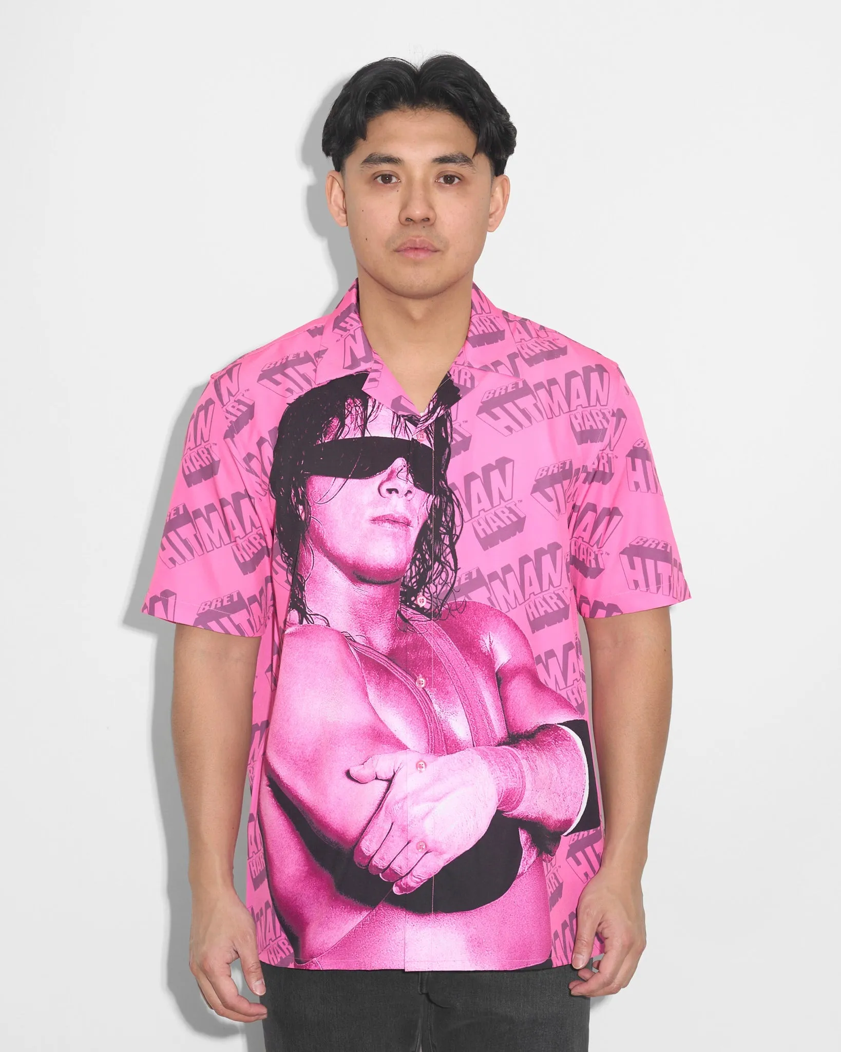 Bret Hitman Hart Magazine Button Up Shirt sold by 500 Level product image thumbnail 5