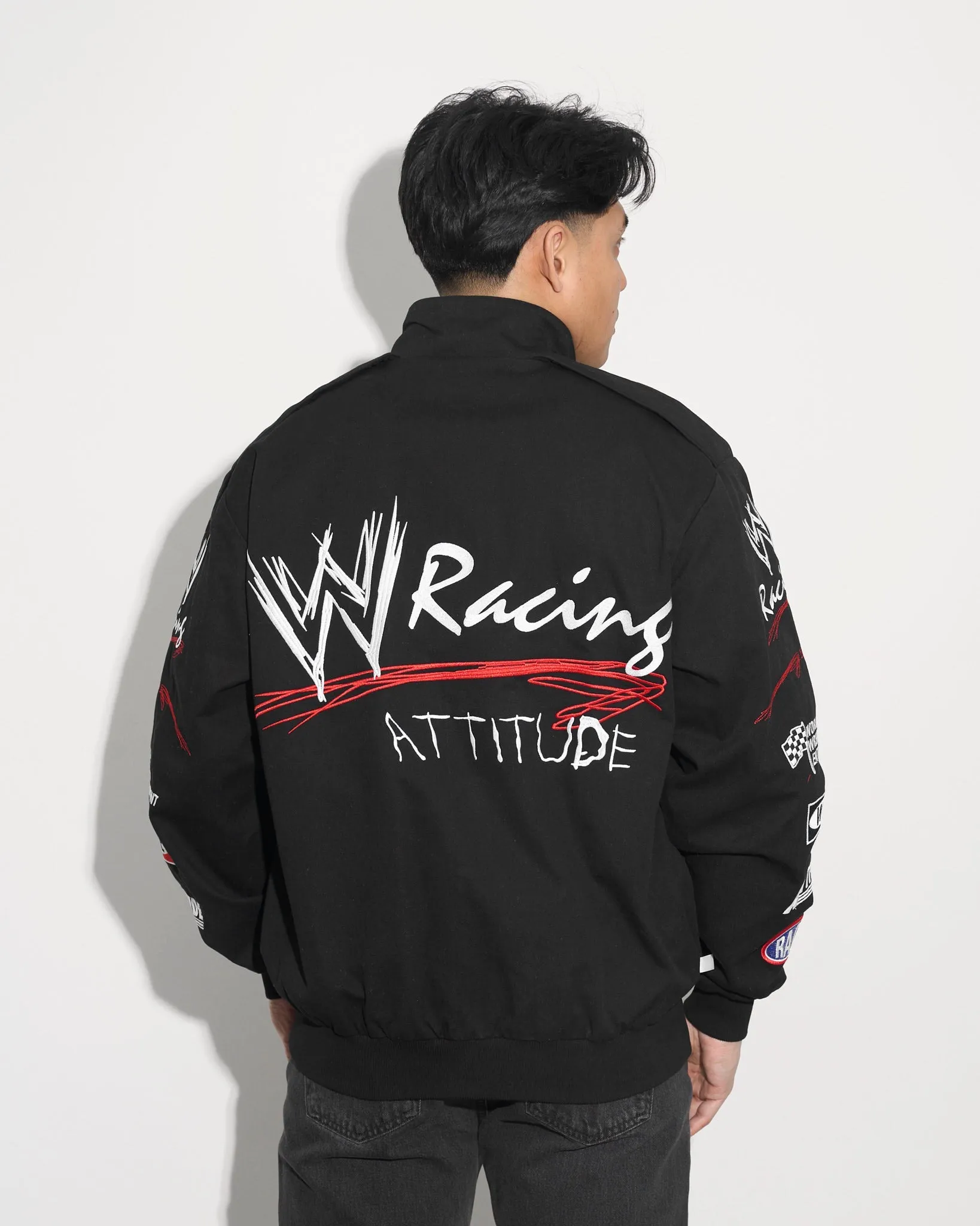 WWE Attitude Lightweight Racing Jacket sold by 500 Level product image thumbnail 4