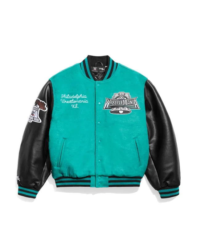 WrestleMania 40 Varsity Jacket made by 500 Level