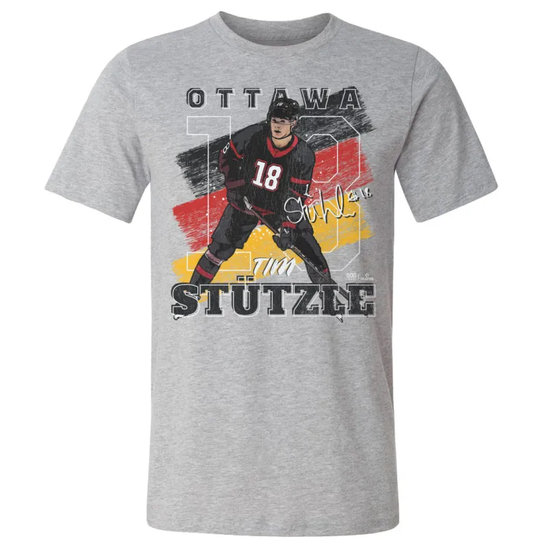 Tim Stutzle Ottawa Germany Flag WHT sold by 500 Level
