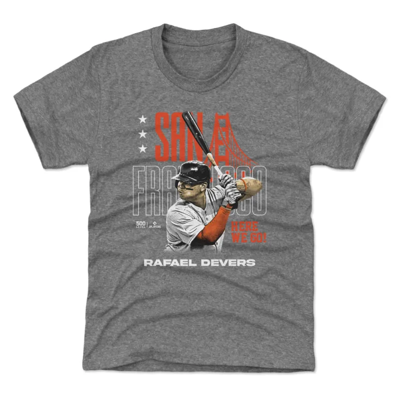 Rafael Devers San Francisco Here We Go WHT sold by 500 Level