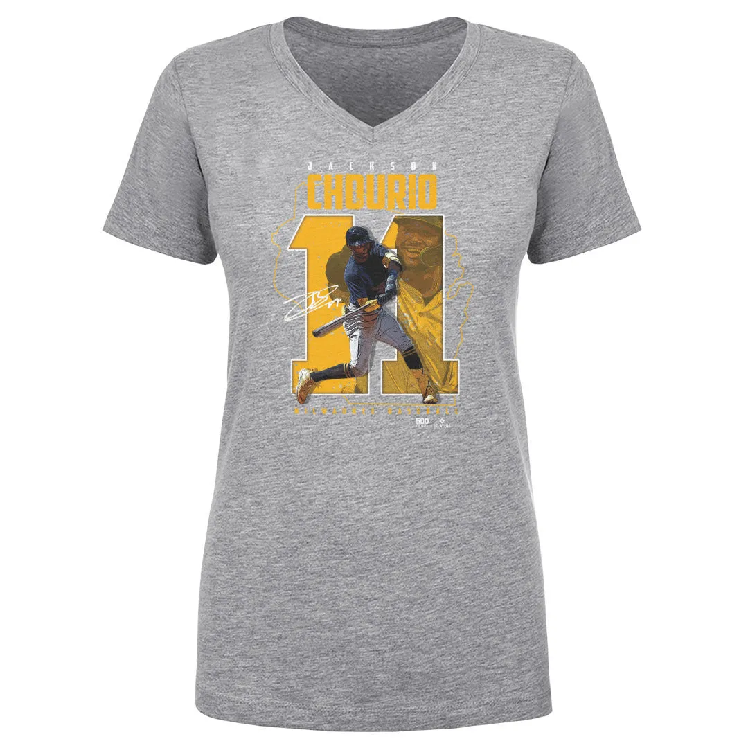 Jackson Chourio Milwaukee Player Number WHT sold by 500 Level product image thumbnail 2