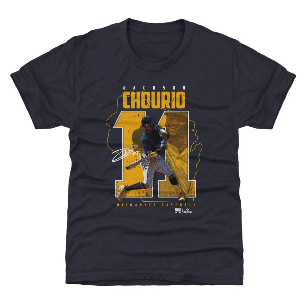 Jackson Chourio Milwaukee Player Number WHT sold by 500 Level product image thumbnail 2