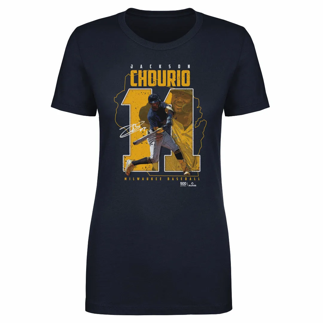 Jackson Chourio Milwaukee Player Number WHT sold by 500 Level product image thumbnail 2