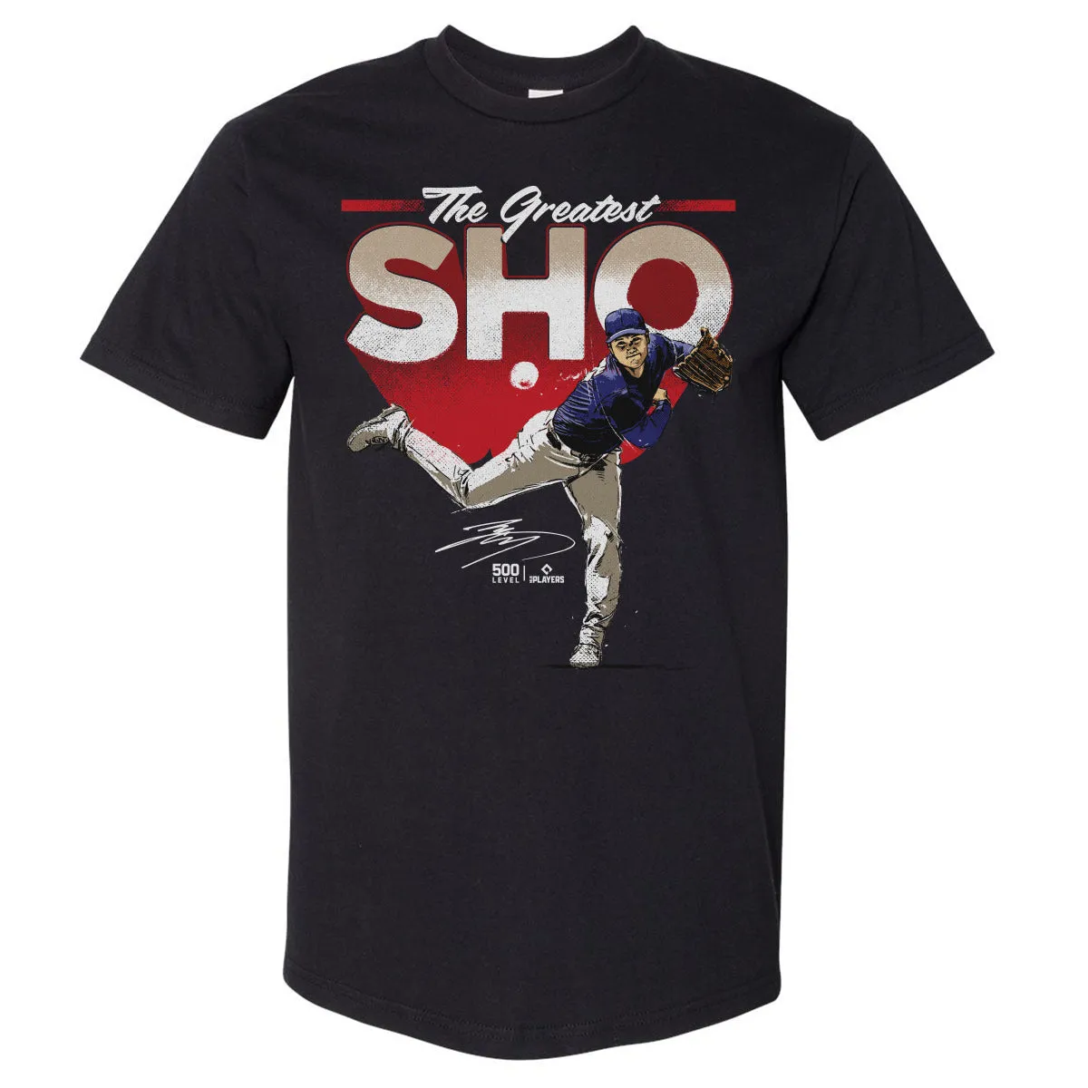Shohei Ohtani Los Angeles D The Greatest Sho Bold WHT sold by 500 Level