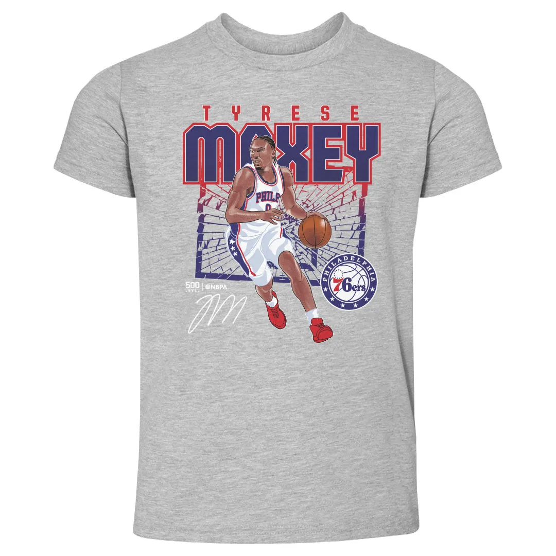 Tyrese Maxey Philadelphia 76ers Shattered WHT sold by 500 Level product image thumbnail 2