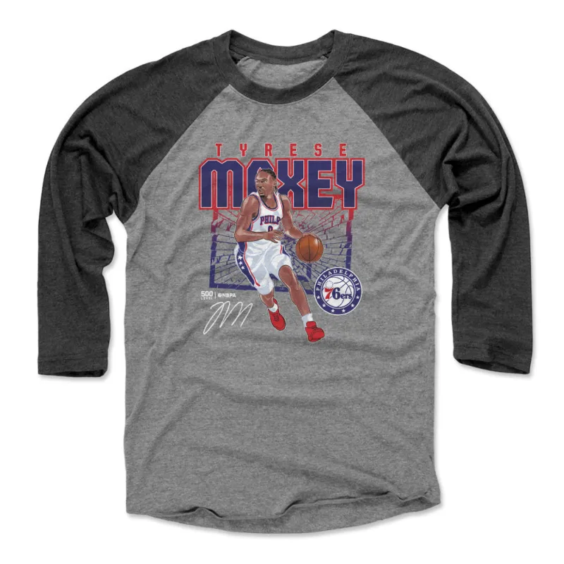 Tyrese Maxey Philadelphia 76ers Shattered WHT sold by 500 Level
