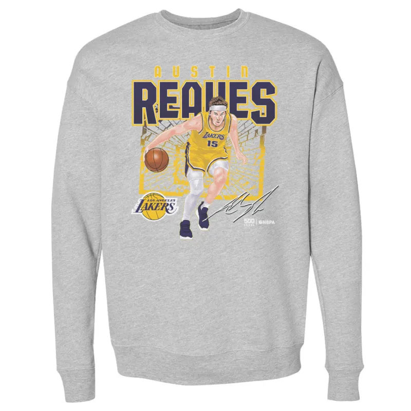 Austin Reaves Los Angeles Lakers Shattered WHT sold by 500 Level