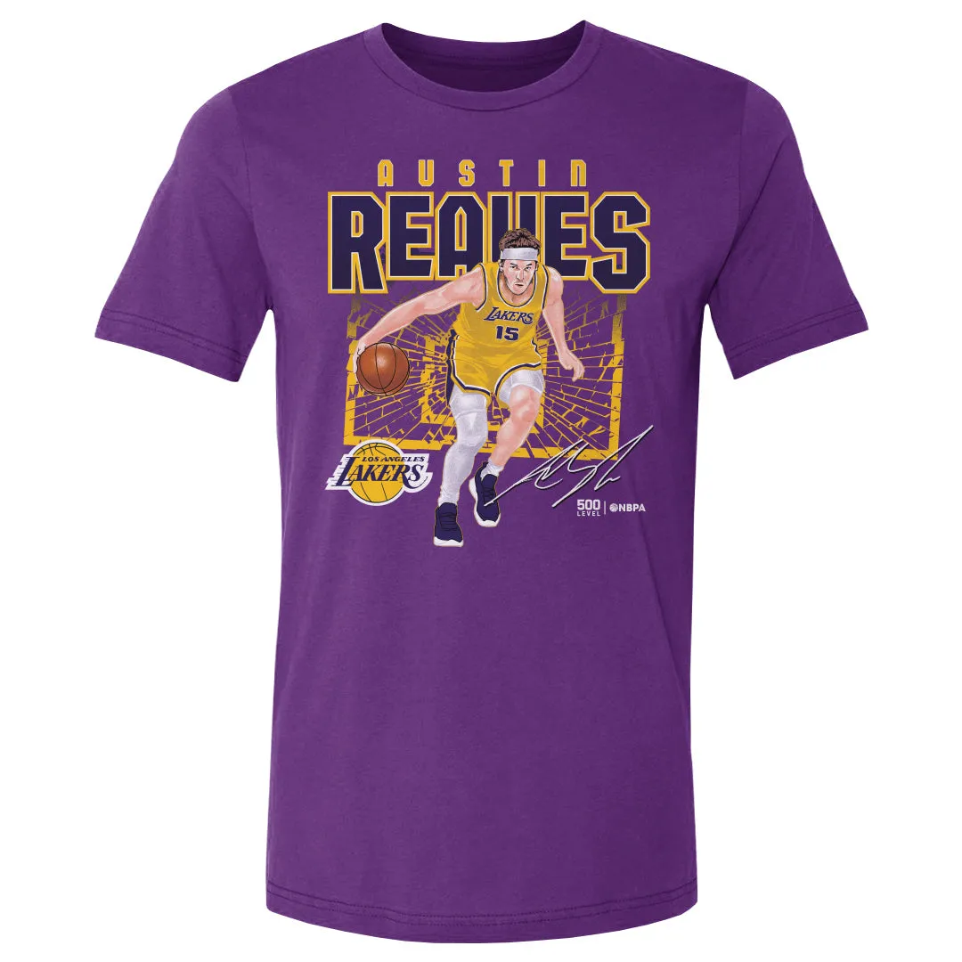 Austin Reaves Los Angeles Lakers Shattered WHT sold by 500 Level
