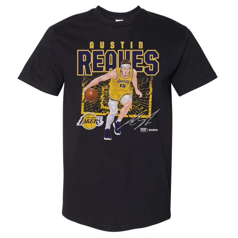 Austin Reaves Los Angeles Lakers Shattered WHT sold by 500 Level