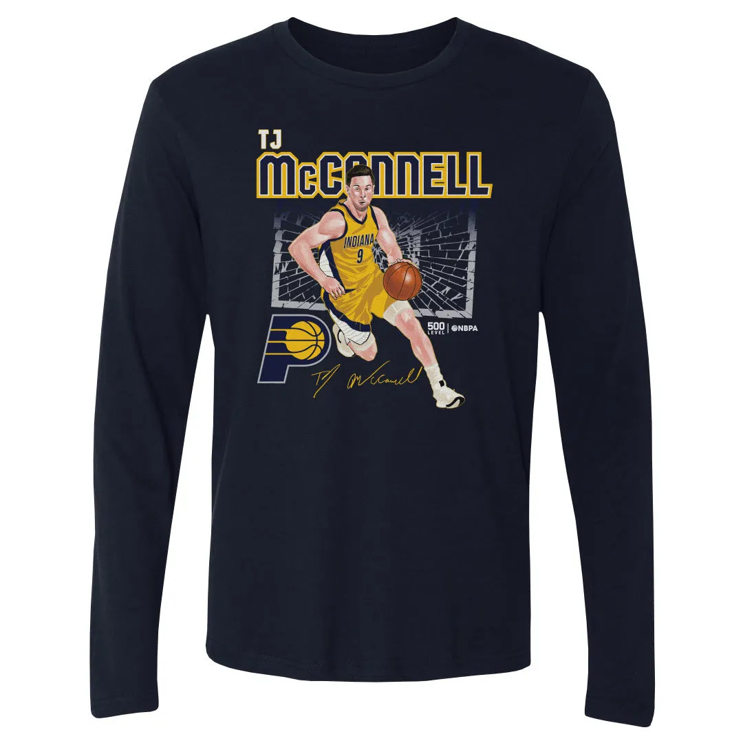 T.J. McConnell Indiana Pacers Shattered WHT sold by 500 Level