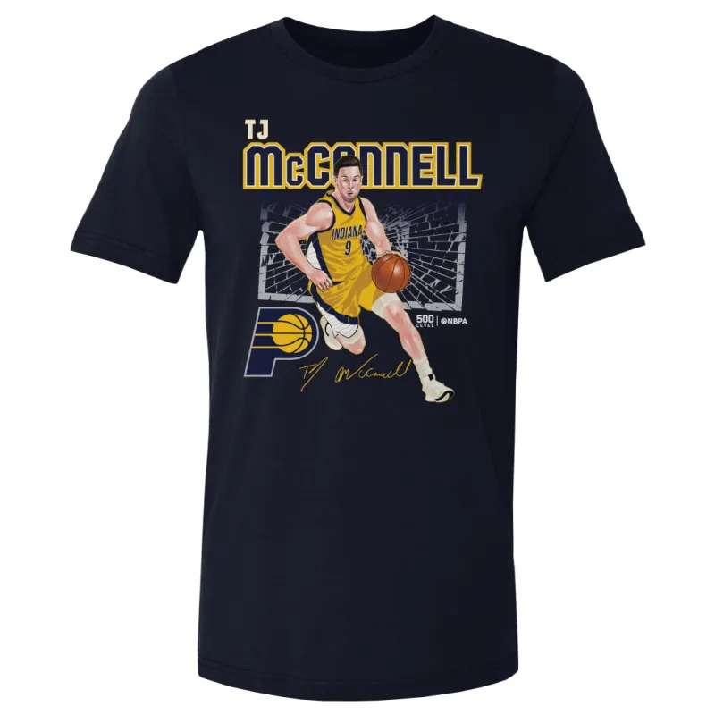 T.J. McConnell Indiana Pacers Shattered WHT sold by 500 Level