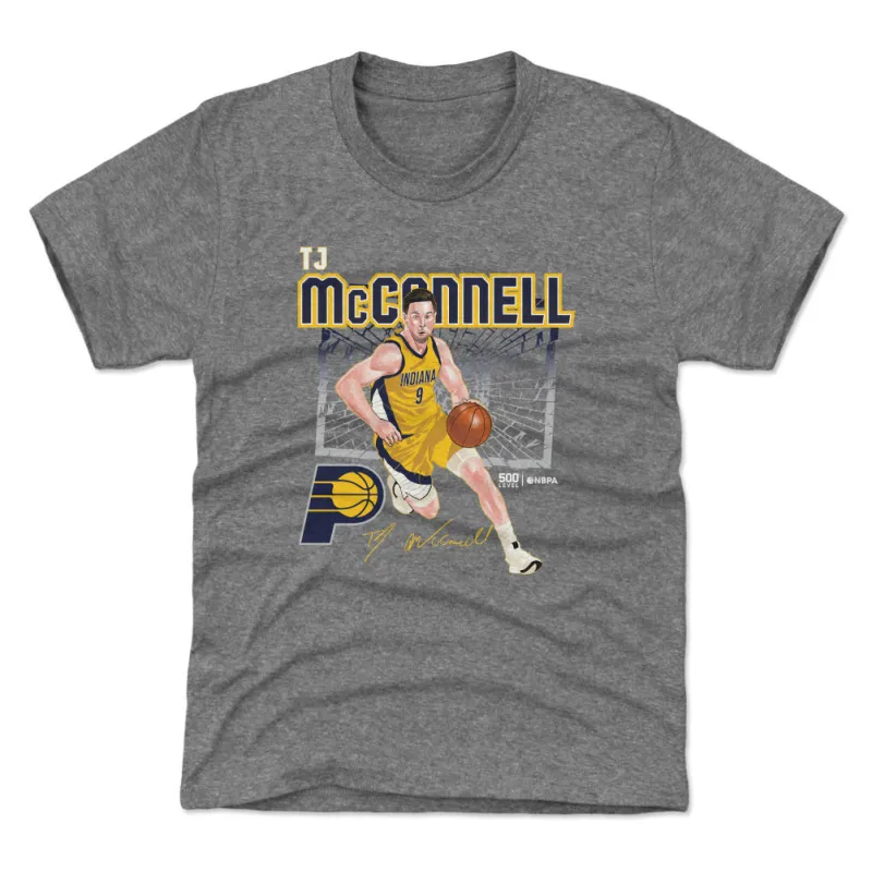 T.J. McConnell Indiana Pacers Shattered WHT sold by 500 Level
