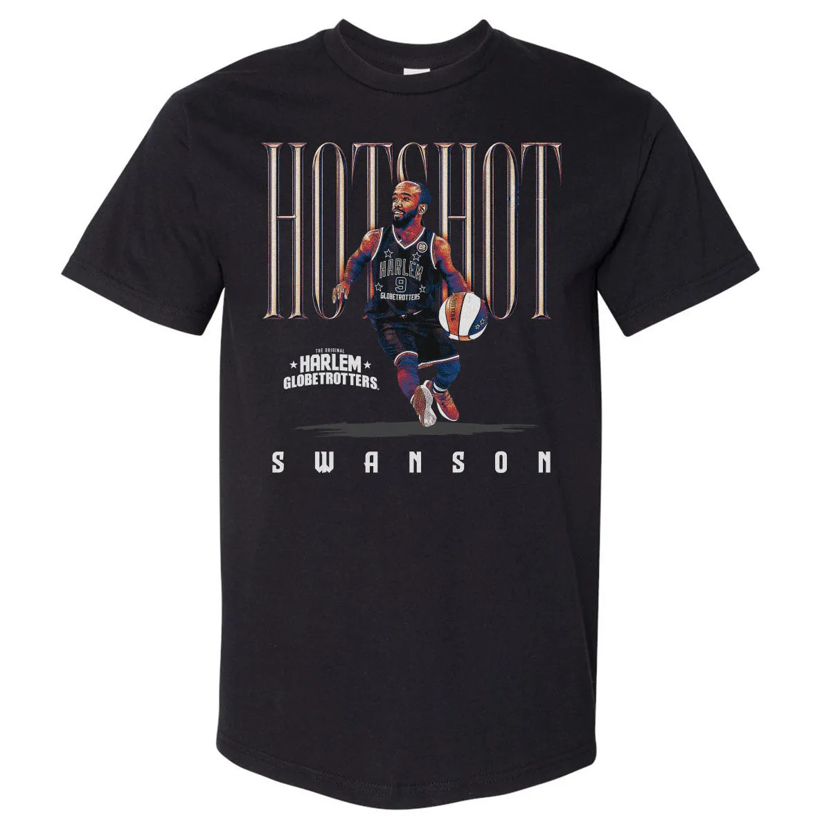 Hot Shot Swanson Harlem Globetrotters Nickname WHT sold by 500 Level