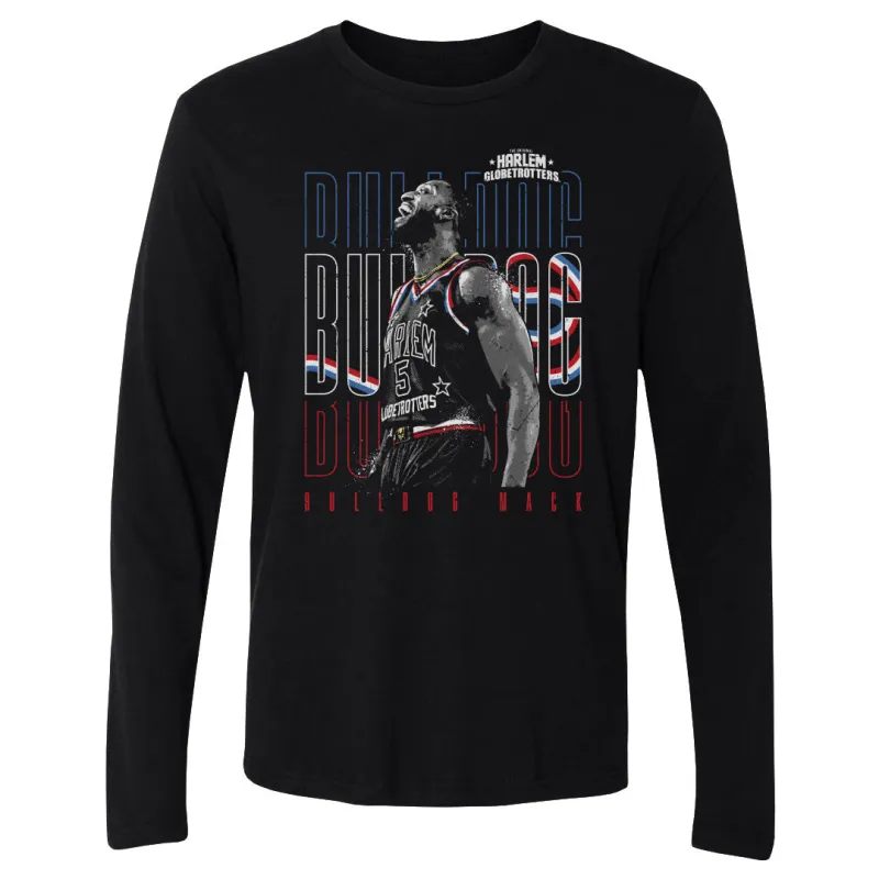 Bulldog Mack Harlem Globetrotters Outline Repeat WHT sold by 500 Level