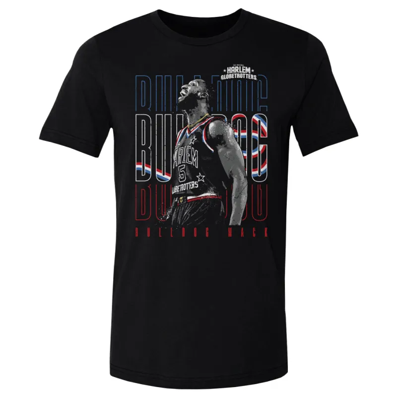 Bulldog Mack Harlem Globetrotters Outline Repeat WHT sold by 500 Level