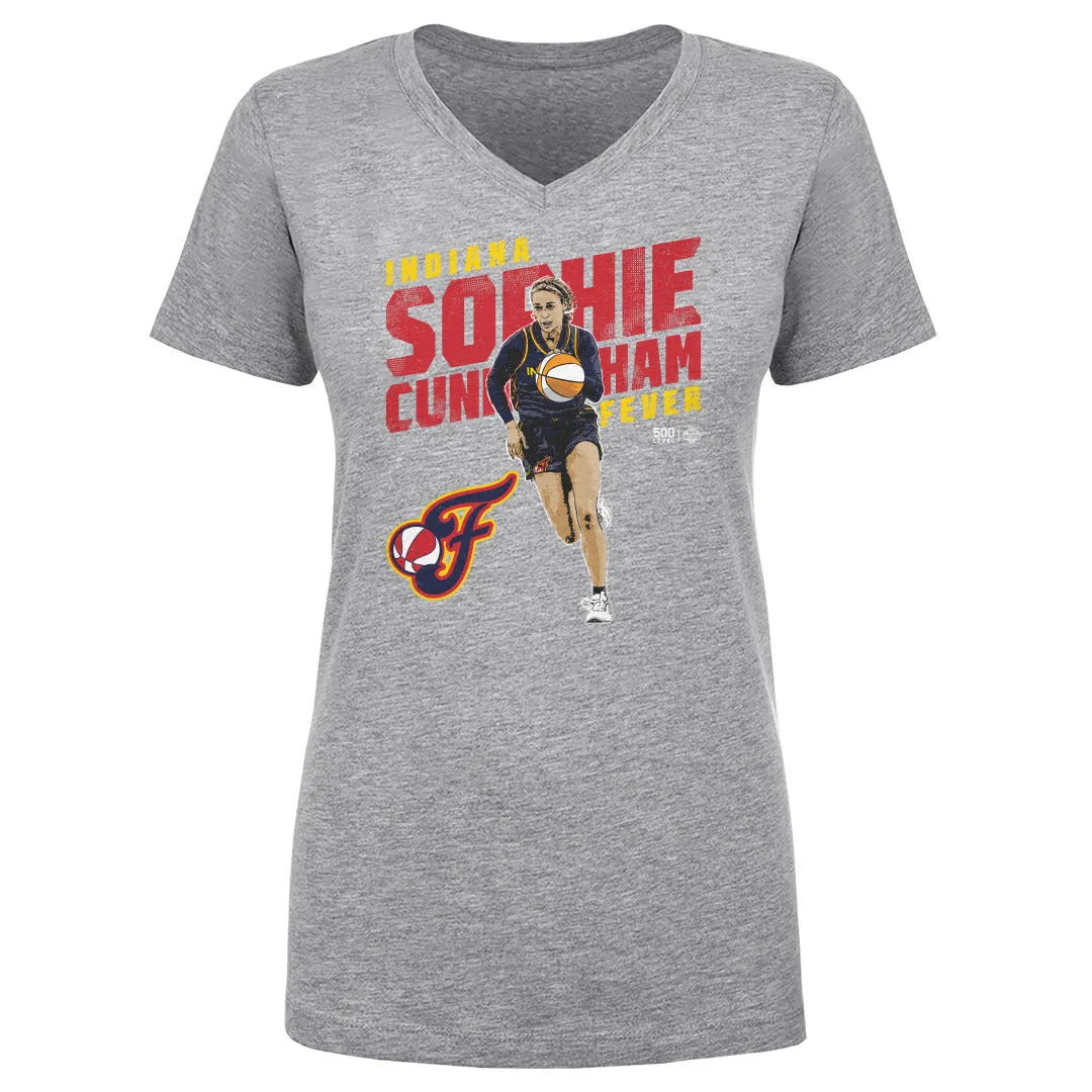 Sophie Cunningham Indiana Fever Slant WHT sold by 500 Level