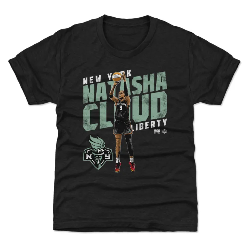 Natasha Cloud New York Liberty Slant WHT sold by 500 Level