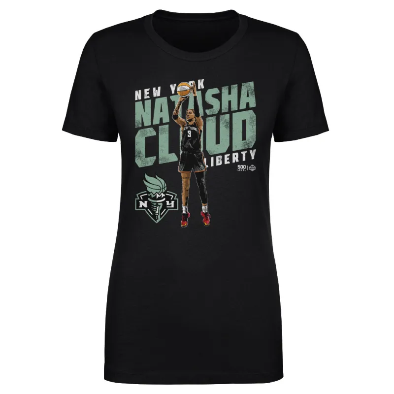 Natasha Cloud New York Liberty Slant WHT sold by 500 Level