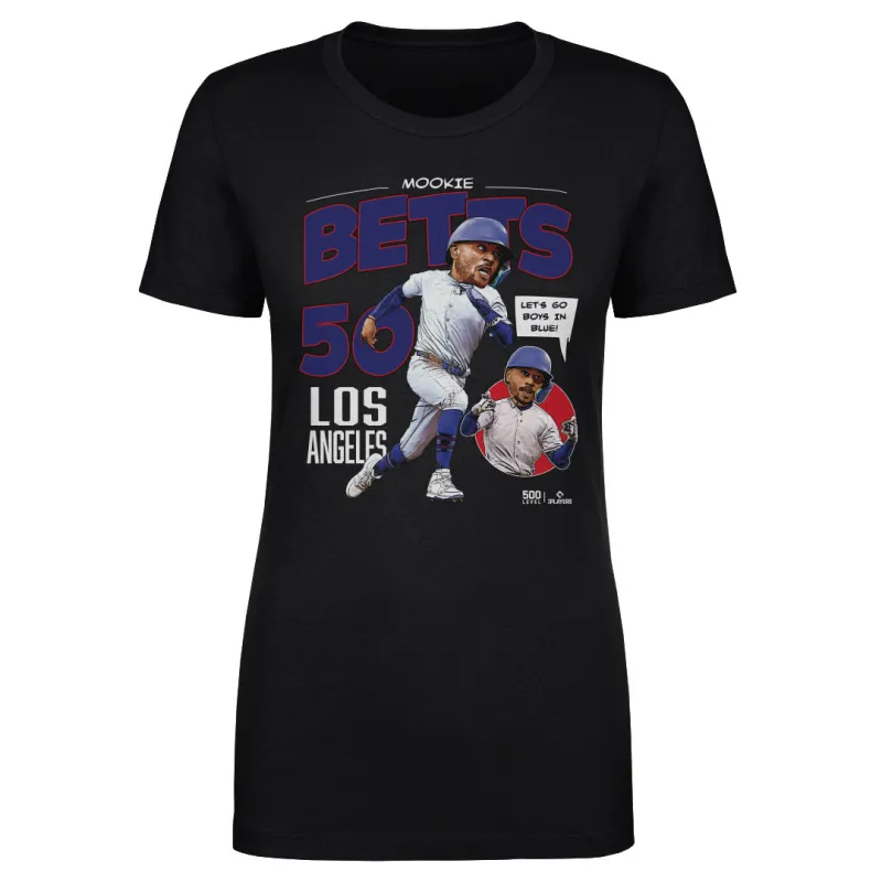 Mookie Betts Los Angeles D Comicbook WHT sold by 500 Level