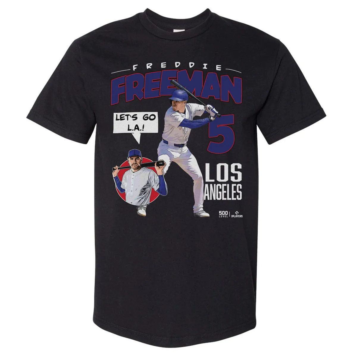 Freddie Freeman Los Angeles D Comicbook WHT sold by 500 Level