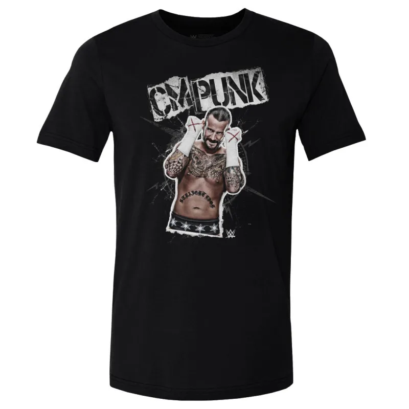 CM Punk Grunge WHT sold by 500 Level