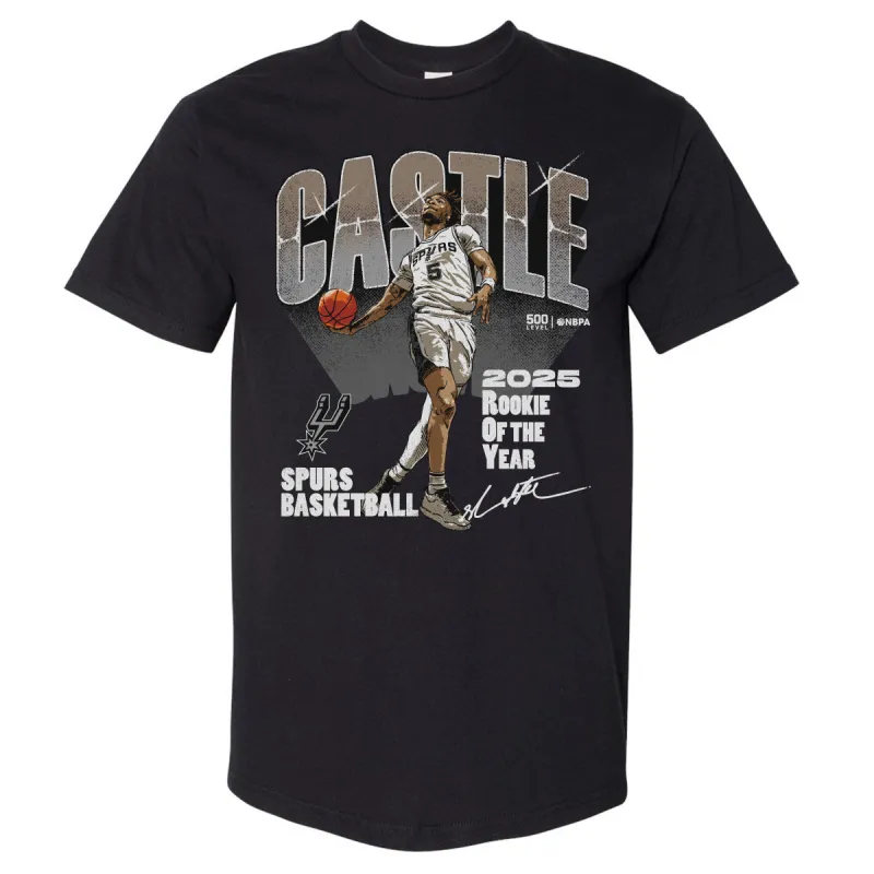 Stephon Castle San Antonio Spurs 2025 Rookie Of The Year WHT sold by 500 Level