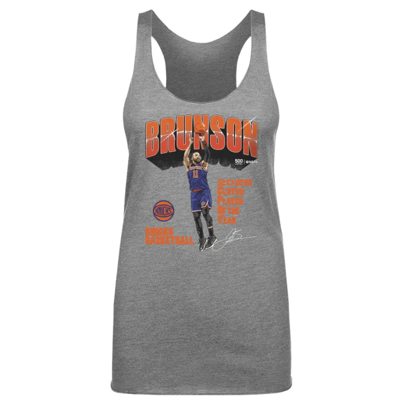 Jalen Brunson New York Knicks 2025 Clutch Player Of The Year WHT sold by 500 Level