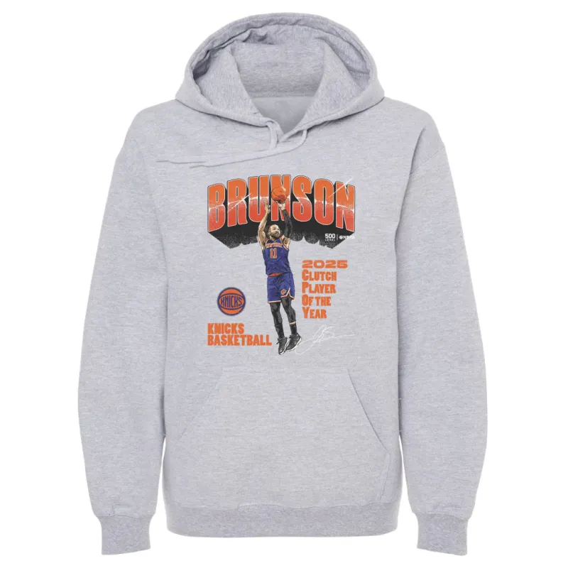Jalen Brunson New York Knicks 2025 Clutch Player Of The Year WHT sold by 500 Level