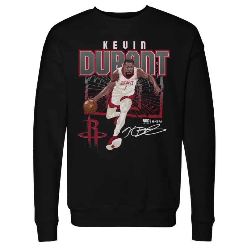 Kevin Durant Houston Rockets Shattered WHT sold by 500 Level