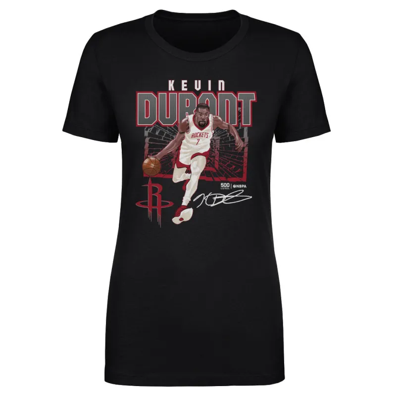 Kevin Durant Houston Rockets Shattered WHT sold by 500 Level