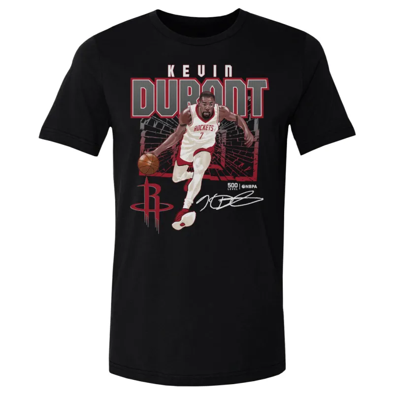 Kevin Durant Houston Rockets Shattered WHT sold by 500 Level