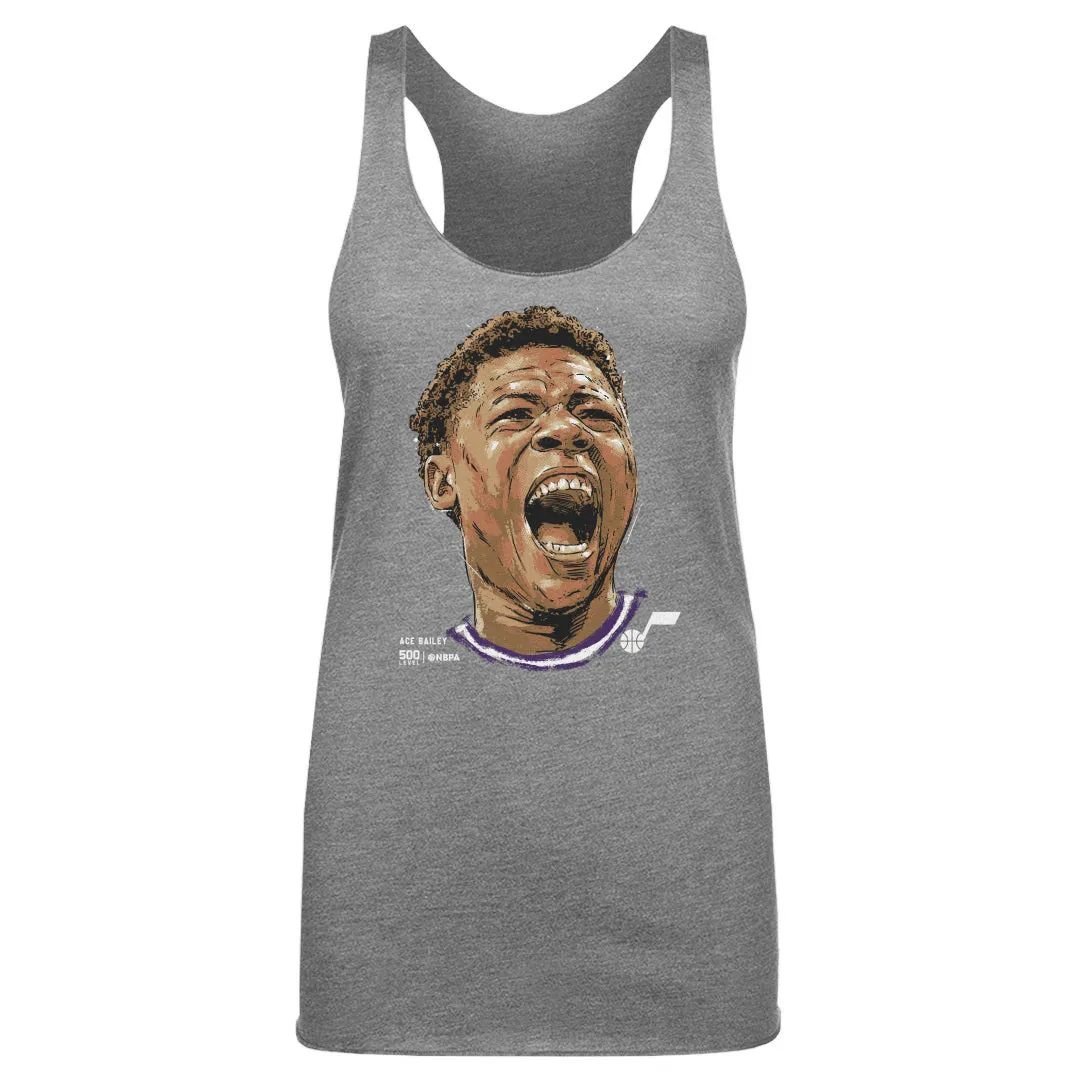 Ace Bailey Utah Jazz Portrait WHT sold by 500 Level