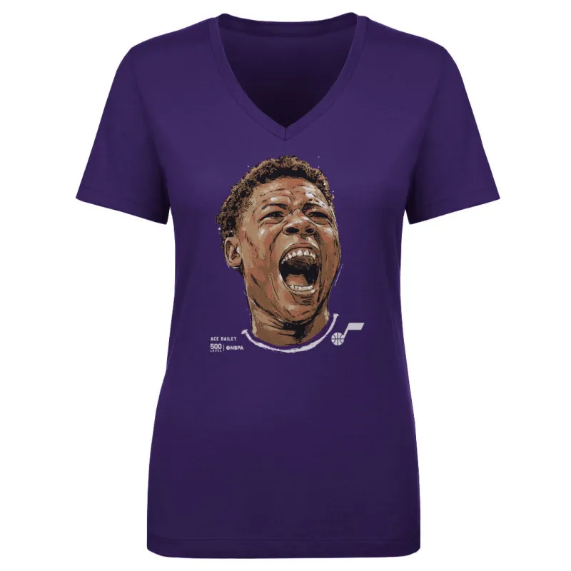Ace Bailey Utah Jazz Portrait WHT sold by 500 Level