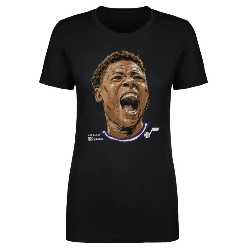 Ace Bailey Utah Jazz Portrait WHT sold by 500 Level