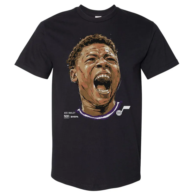 Ace Bailey Utah Jazz Portrait WHT sold by 500 Level