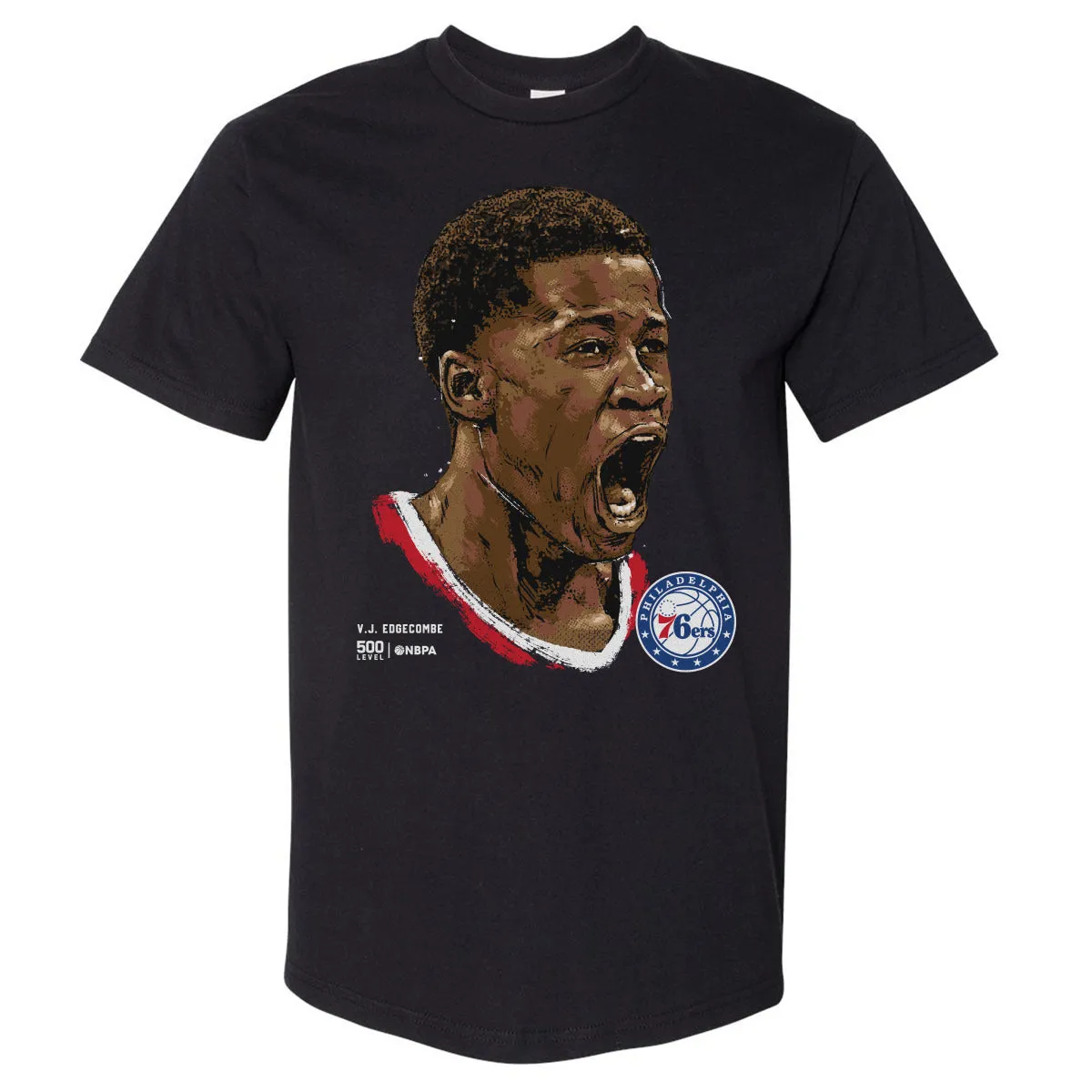 VJ Edgecombe Philadelphia 76ers Portrait WHT sold by 500 Level