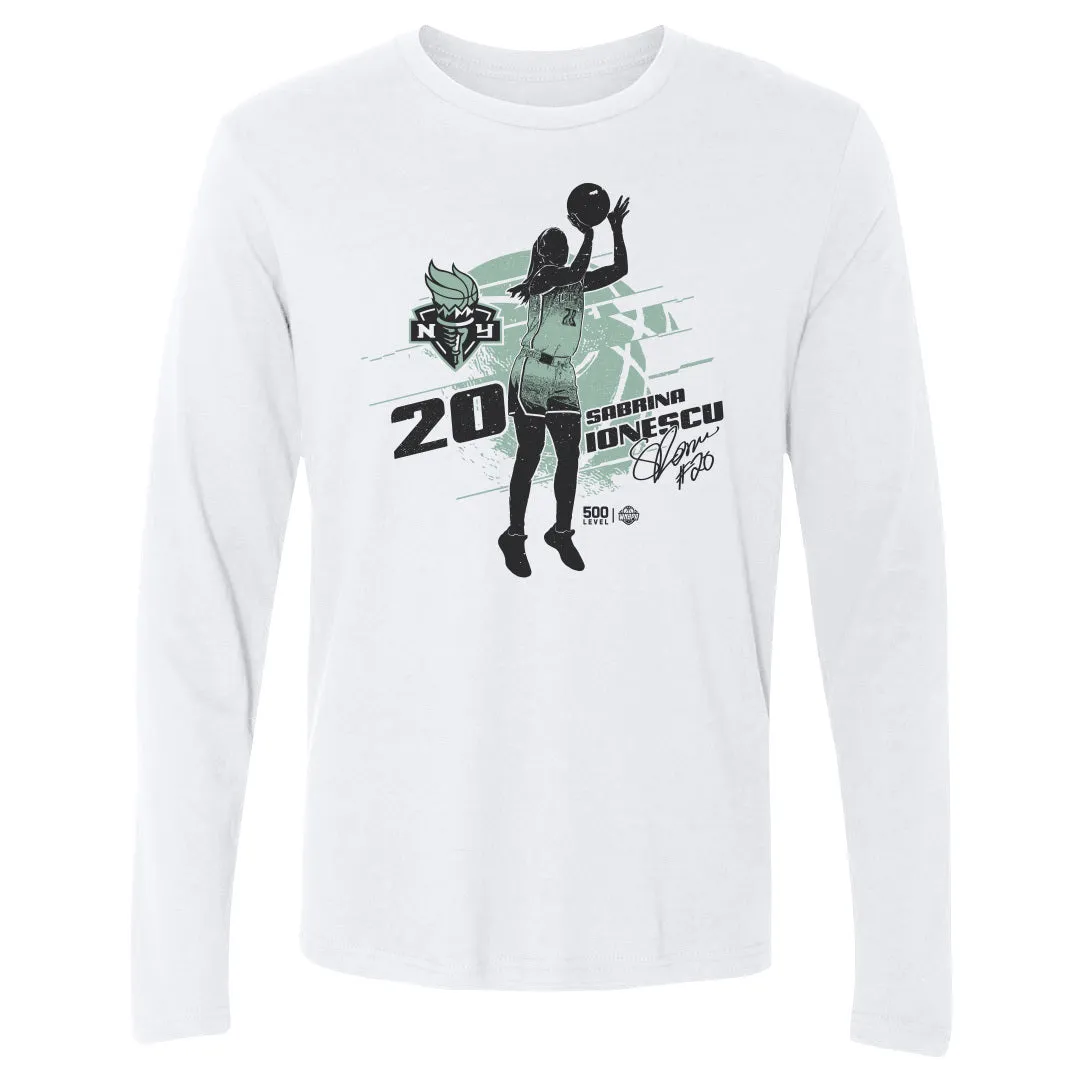 Sabrina Ionescu New York Liberty Silhouette sold by 500 Level