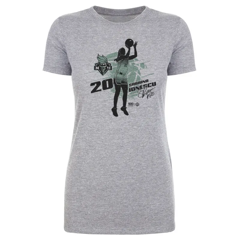 Sabrina Ionescu New York Liberty Silhouette sold by 500 Level
