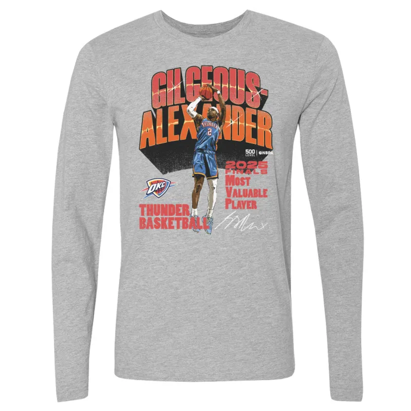 Shai Gilgeous-Alexander Oklahoma City Thunder 2025 Finals MVP WHT sold by 500 Level