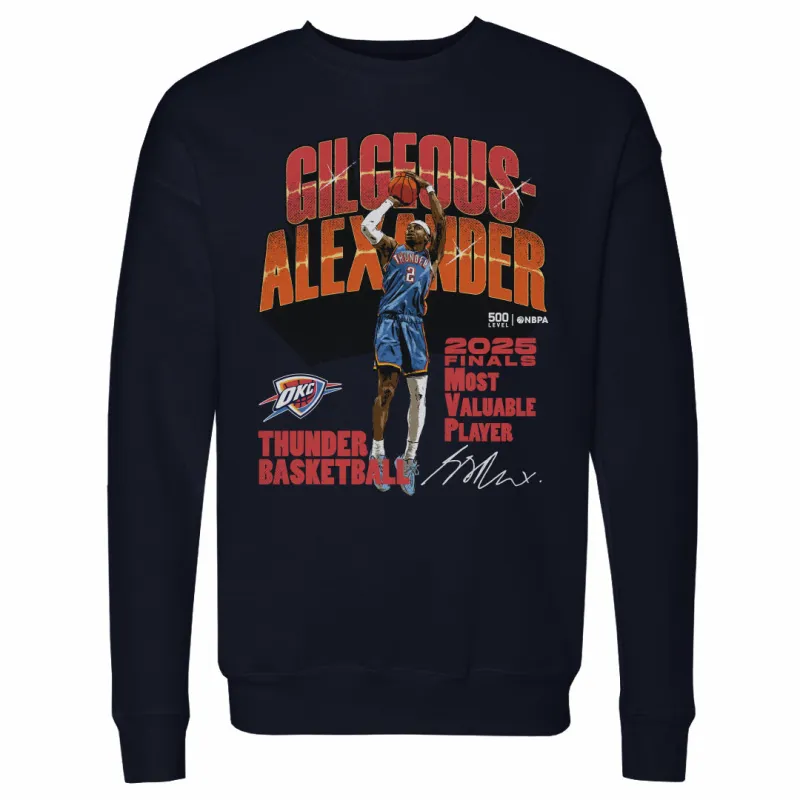 Shai Gilgeous-Alexander Oklahoma City Thunder 2025 Finals MVP WHT sold by 500 Level