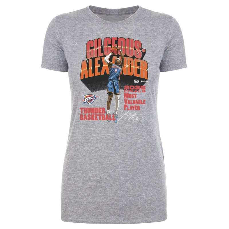 Shai Gilgeous-Alexander Oklahoma City Thunder 2025 Finals MVP WHT made by 500 Level