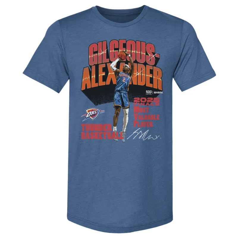 Shai Gilgeous-Alexander Oklahoma City Thunder 2025 Finals MVP WHT sold by 500 Level