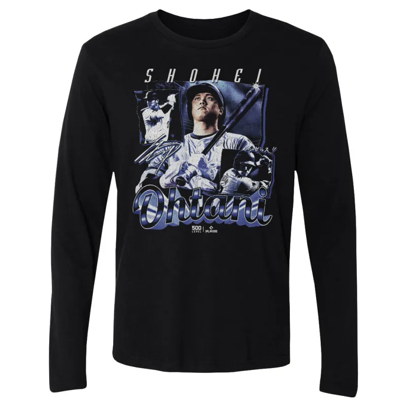 Shohei Ohtani Los Angeles D Grunge WHT sold by 500 Level