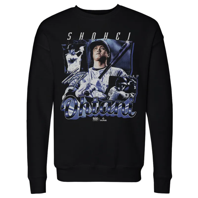 Shohei Ohtani Los Angeles D Grunge WHT sold by 500 Level