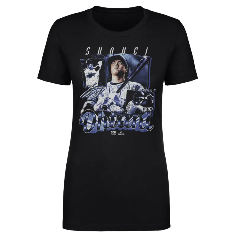 Shohei Ohtani Los Angeles D Grunge WHT sold by 500 Level