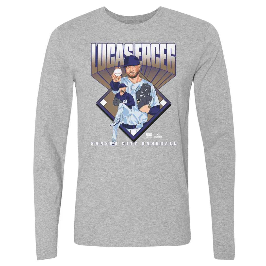 Lucas Erceg Kansas City Baseball Diamond WHT sold by 500 Level