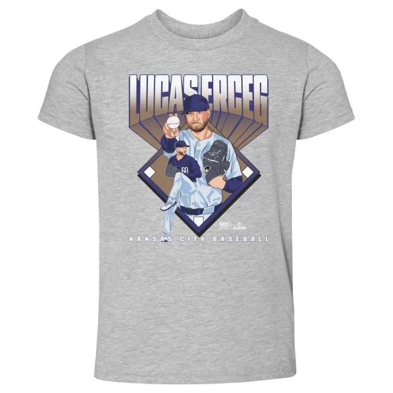 Lucas Erceg Kansas City Baseball Diamond WHT made by 500 Level