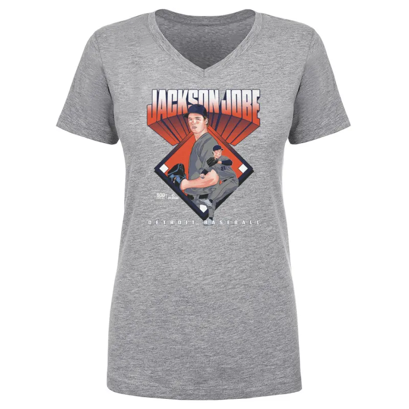 Jackson Jobe Detroit Baseball Diamond WHT made by 500 Level